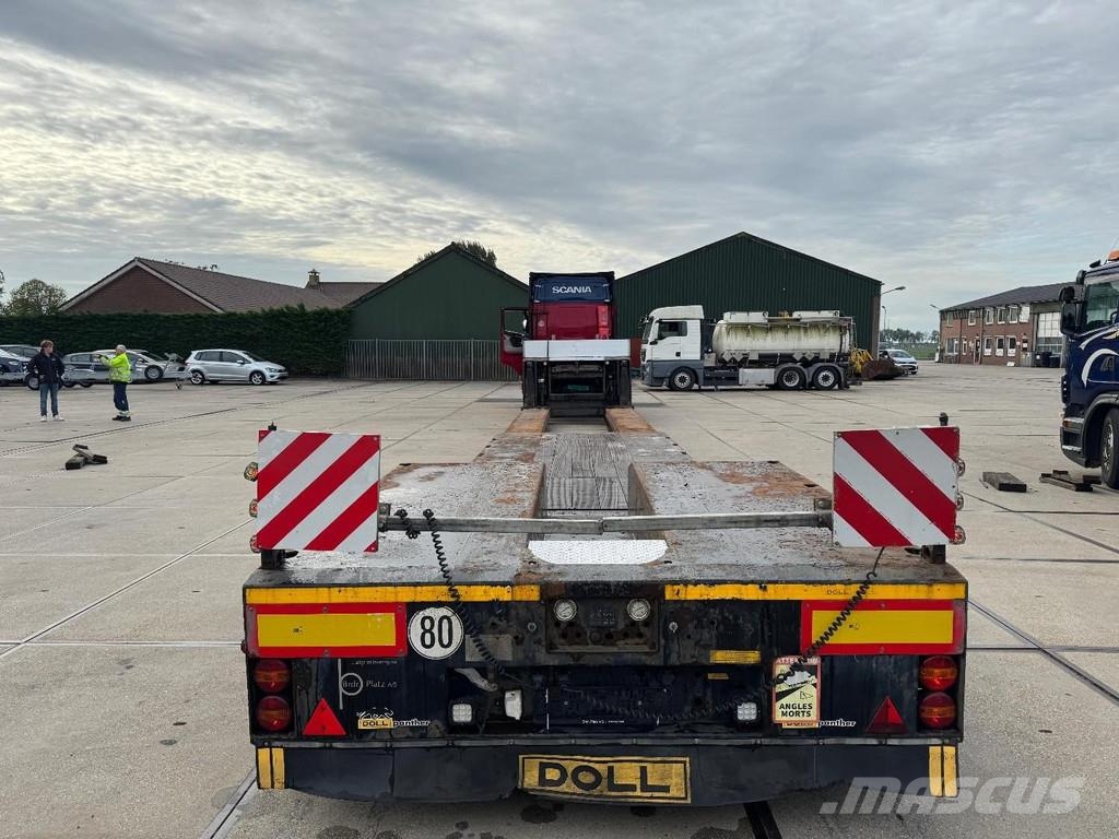 Doll T2E-S3F-21 2 AXLE STEERING - BPW - BED: 6,7M + 4,5 Semirremolques de góndola rebajada