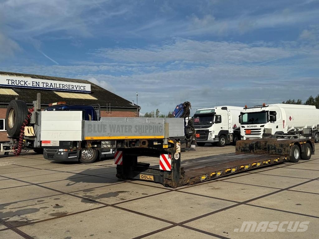 Doll T2E-S3F-21 2 AXLE STEERING - BPW - BED: 6,7M + 4,5 Tieflader-Auflieger