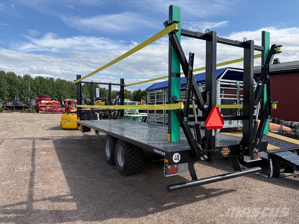 Palmse Trailer 3800 balvagn med hydraulisk sidor Remolques para pacas