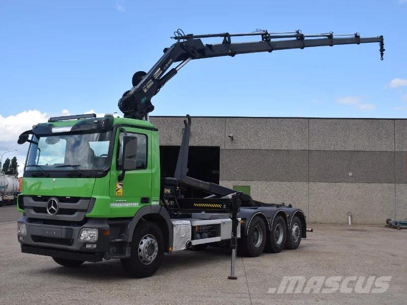 Mercedes-Benz Actros 3236 Hooklift + Hiabcrane Camiones polibrazo