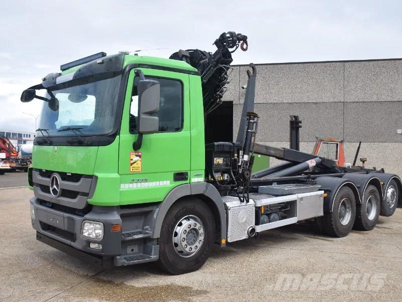 Mercedes-Benz Actros 3236 Hooklift + Hiabcrane Camiones polibrazo