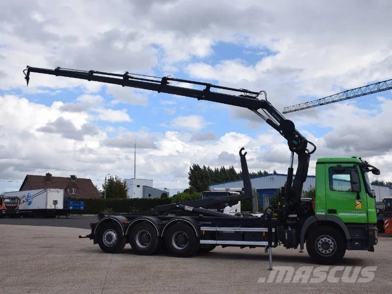 Mercedes-Benz Actros 3236 Hooklift + Hiabcrane Camiones polibrazo