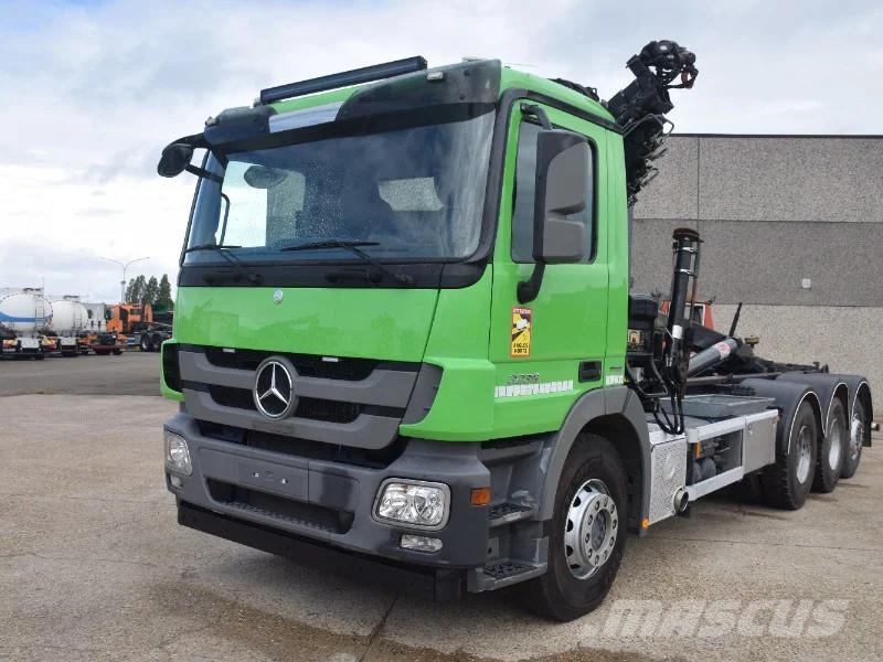 Mercedes-Benz Actros 3236 Hooklift + Hiabcrane Camiones polibrazo