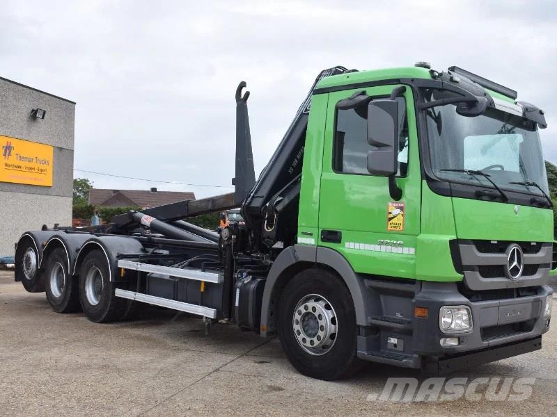 Mercedes-Benz Actros 3236 Hooklift + Hiabcrane Camiones polibrazo