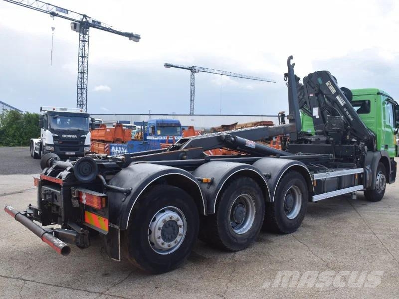 Mercedes-Benz Actros 3236 Hooklift + Hiabcrane Camiones polibrazo