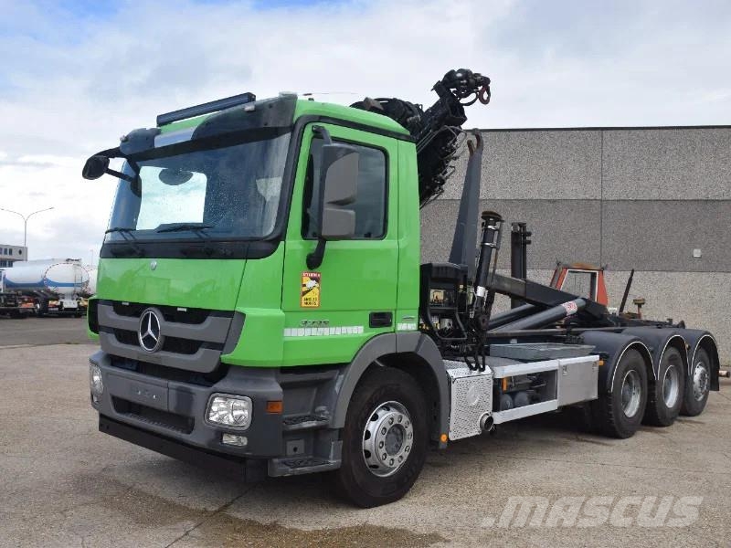 Mercedes-Benz Actros 3236 Hooklift + Hiabcrane Camiones polibrazo