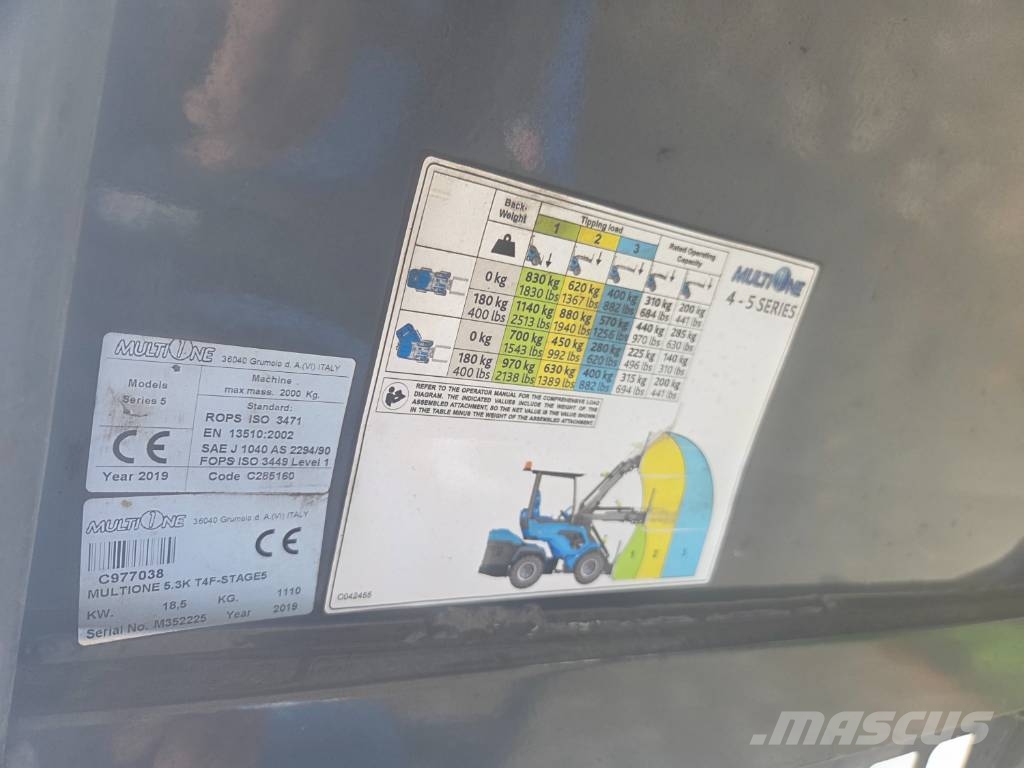 Multione 5.3K 4WD لوادر متعددة الأغراض