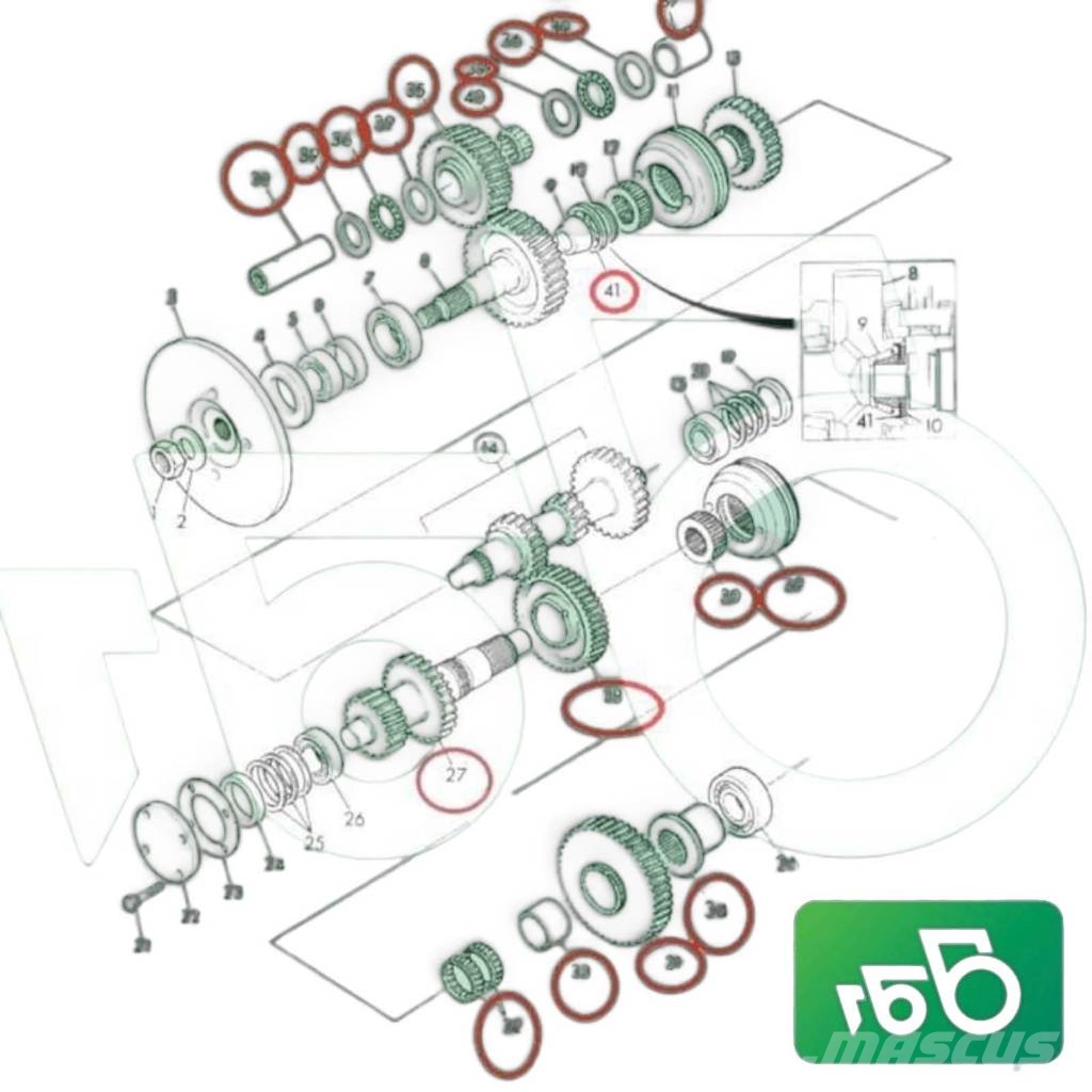 JCB JCB Clutch Drum 445/70501  3CX Transmission Transmisiones