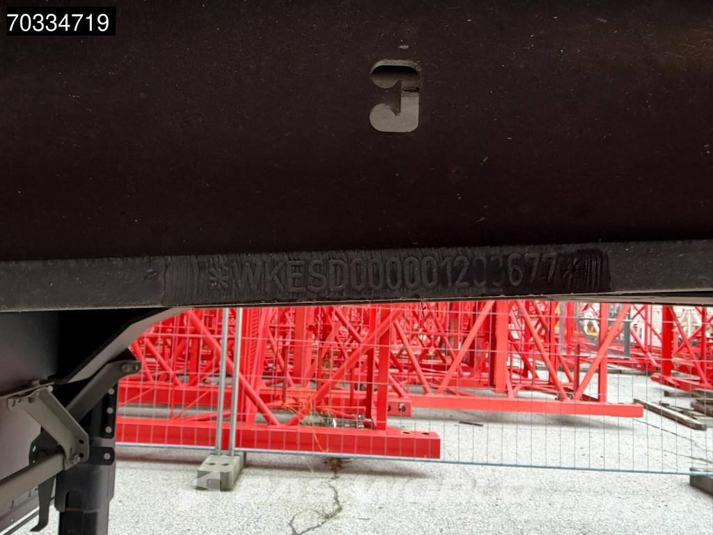 Krone SD 3 axles 2xLiftachse Palettenkasten Semirremolques con caja de lona