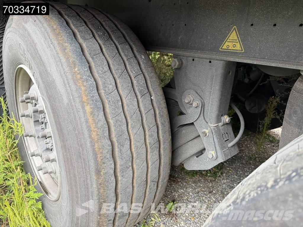 Krone SD 3 axles 2xLiftachse Palettenkasten Semirremolques con caja de lona