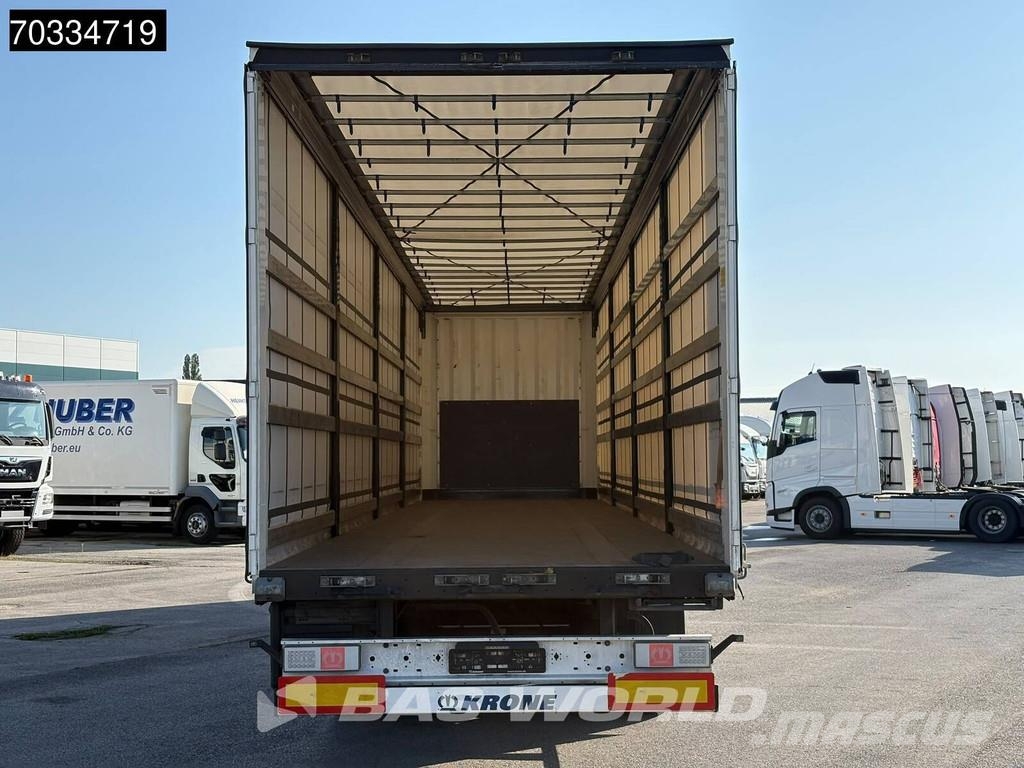 Krone SD 3 axles 2xLiftachse Palettenkasten Semirremolques con caja de lona
