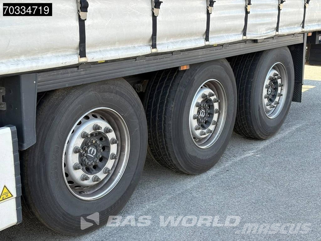 Krone SD 3 axles 2xLiftachse Palettenkasten Semirremolques con caja de lona