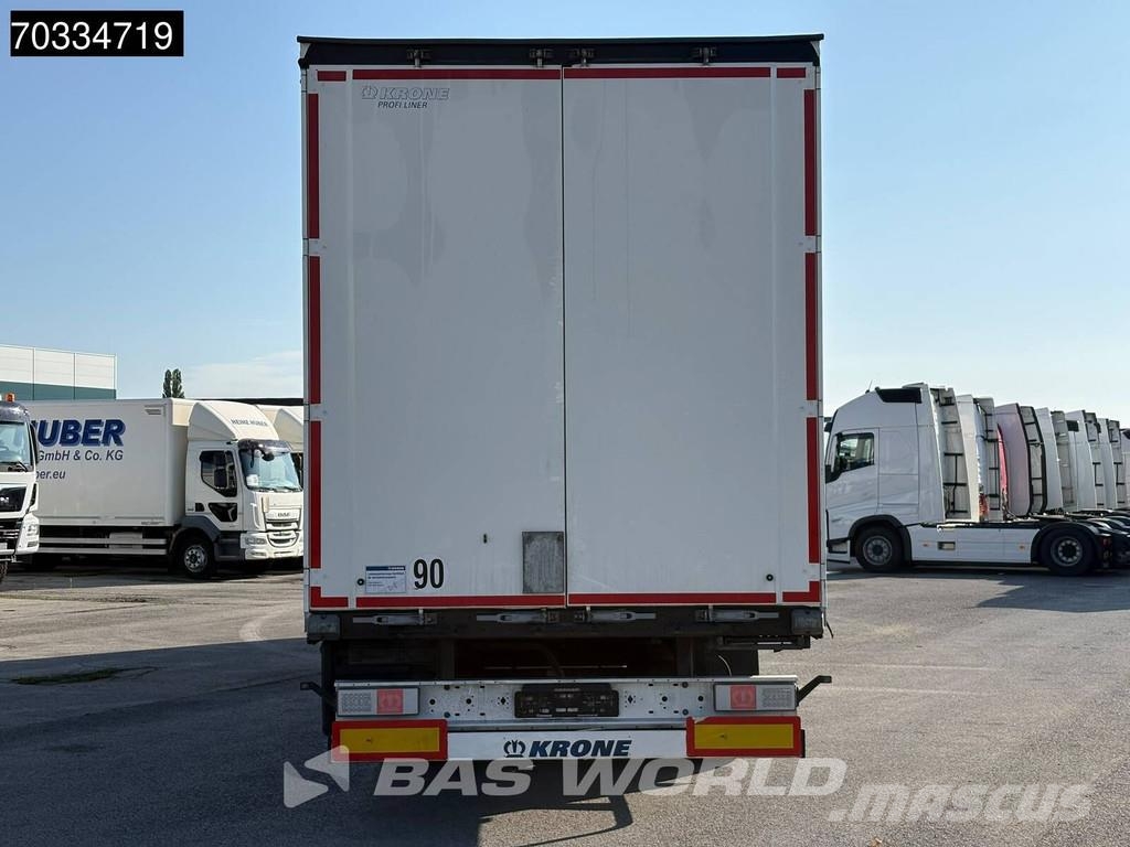 Krone SD 3 axles 2xLiftachse Palettenkasten Semirremolques con caja de lona