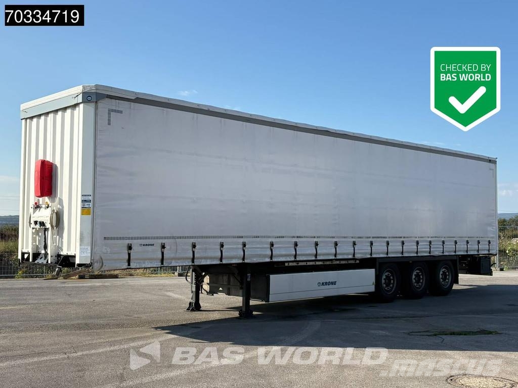 Krone SD 3 axles 2xLiftachse Palettenkasten Semirremolques con caja de lona