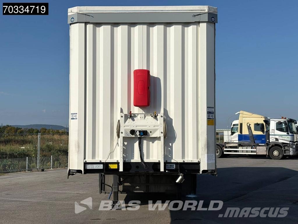 Krone SD 3 axles 2xLiftachse Palettenkasten Semirremolques con caja de lona