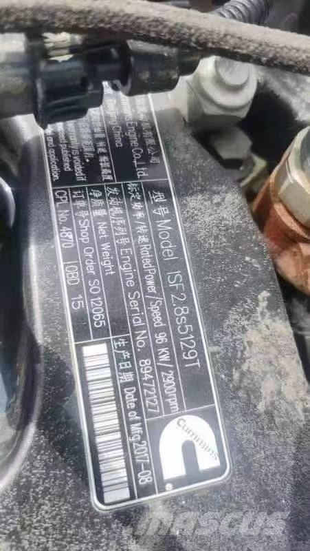 Cummins ISF2.8S5129T construction machinery engine Motorer
