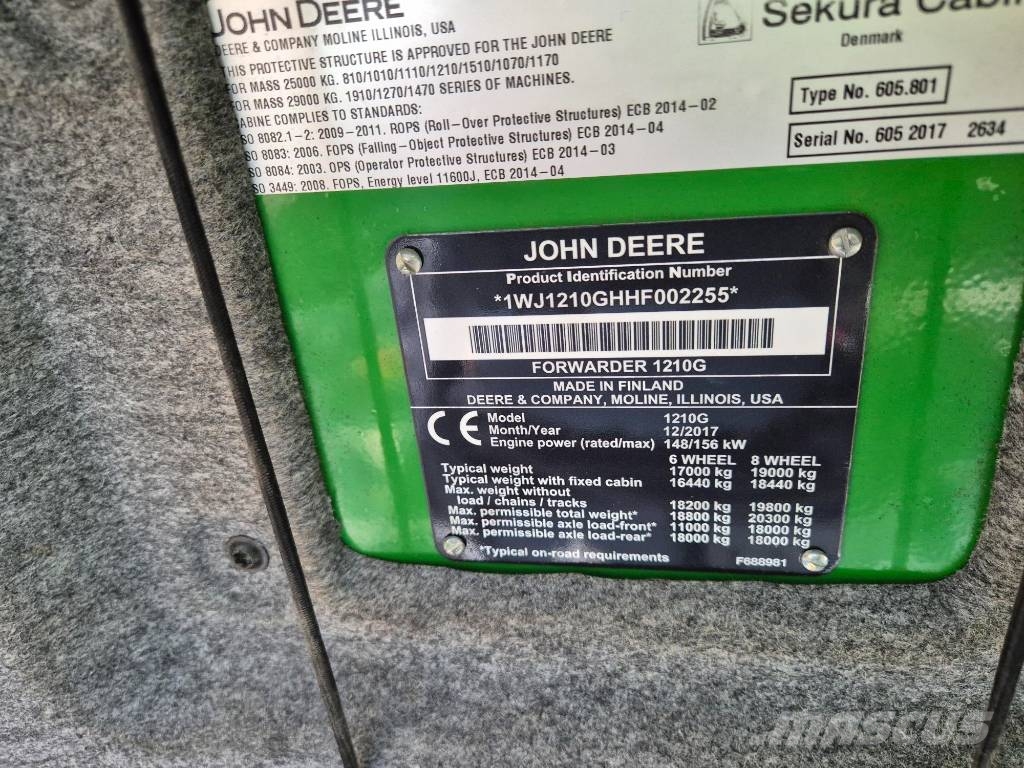John Deere 1210G Kuormatraktorit