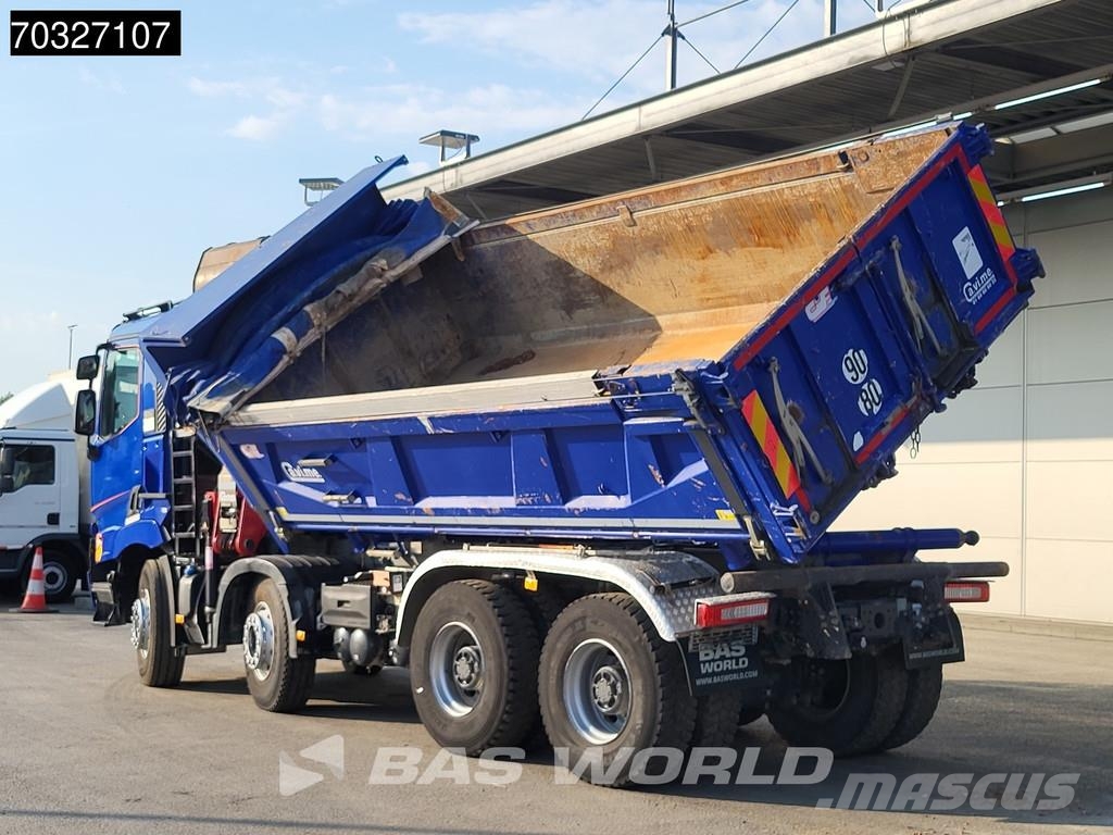 Renault C 480 C 8X4 HMF 2243 Z-Crane Tipper Full Steel Eur Bañeras basculantes usadas