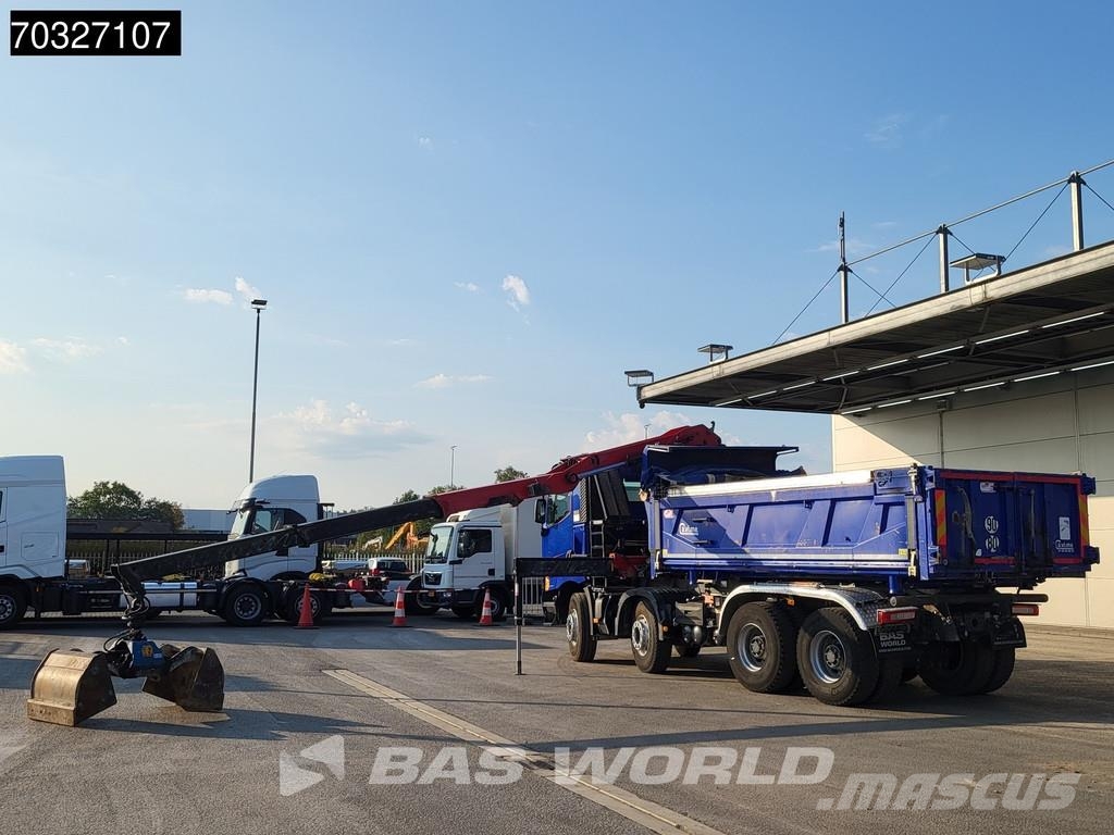 Renault C 480 C 8X4 HMF 2243 Z-Crane Tipper Full Steel Eur Bañeras basculantes usadas