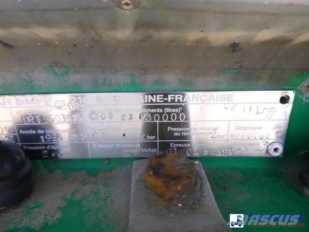 Magyar Bitumen tank inox 30 m3 / 1 comp Semi remorque citerne