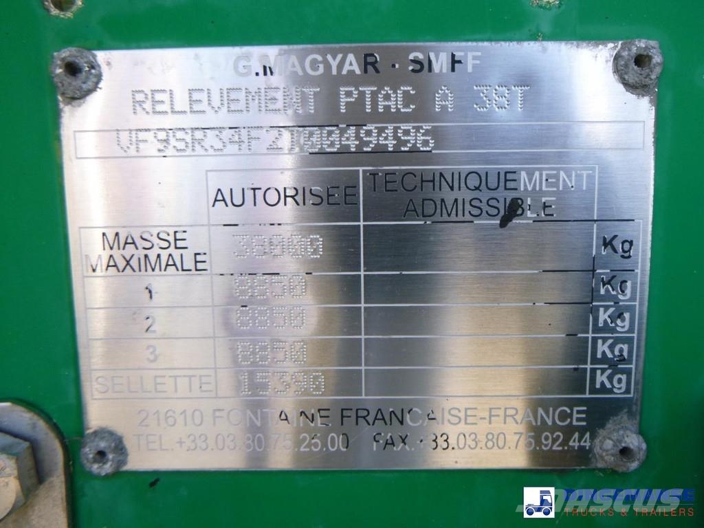 Magyar Bitumen tank inox 30 m3 / 1 comp Semi remorque citerne