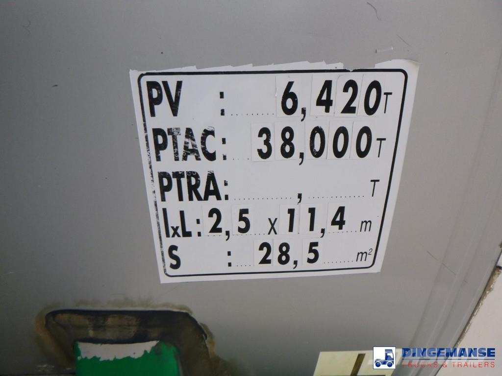 Magyar Bitumen tank inox 30 m3 / 1 comp Semi remorque citerne