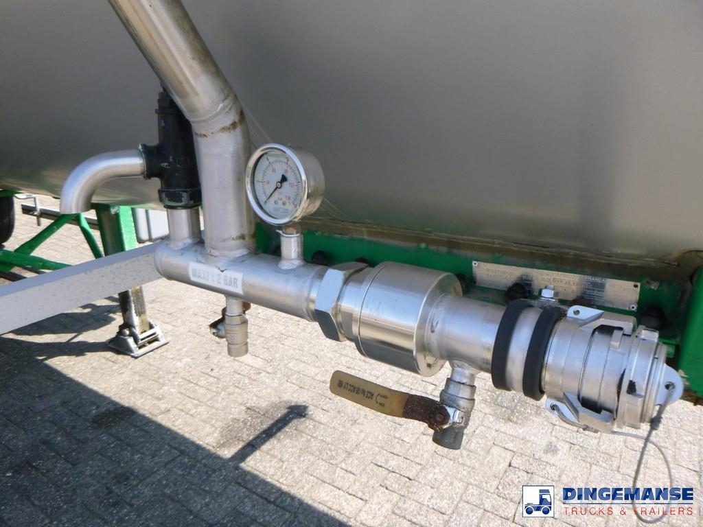 Magyar Bitumen tank inox 30 m3 / 1 comp Semi remorque citerne
