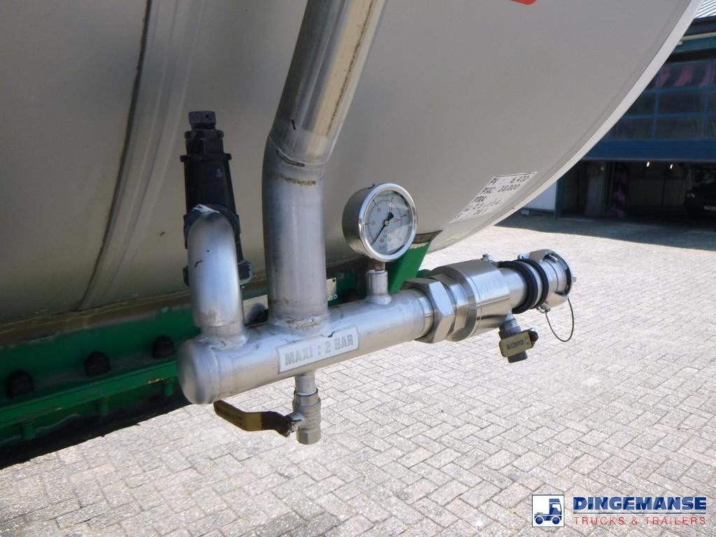 Magyar Bitumen tank inox 30 m3 / 1 comp Semi remorque citerne