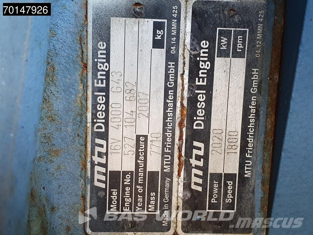 Sdmo 51.2L70-4P 2600 KVA - ENGINE NEEDS REPAIR Dizel generatori