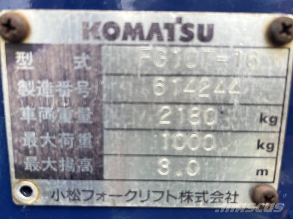Komatsu FG15T-16 LEO V-4298 IO LPG forklifts