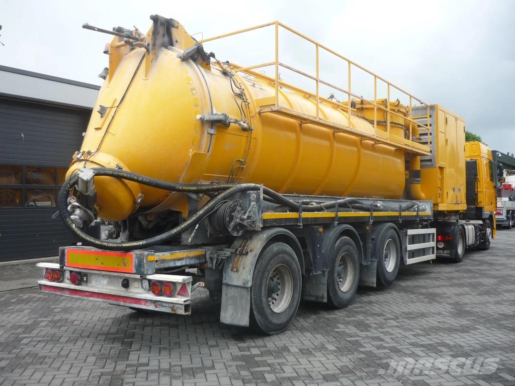 Renders ROC 16.30 Droge stoffen oplegger Met DAF XF Tankopleggers