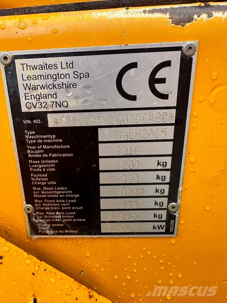 Thwaites 6T 翻斗车\公路型自卸车