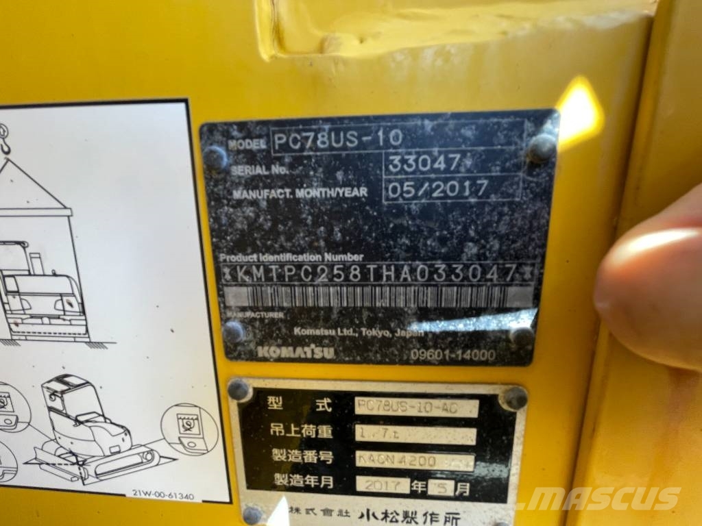 Komatsu pc78us-10 Εκσκαφείς με ερπύστριες