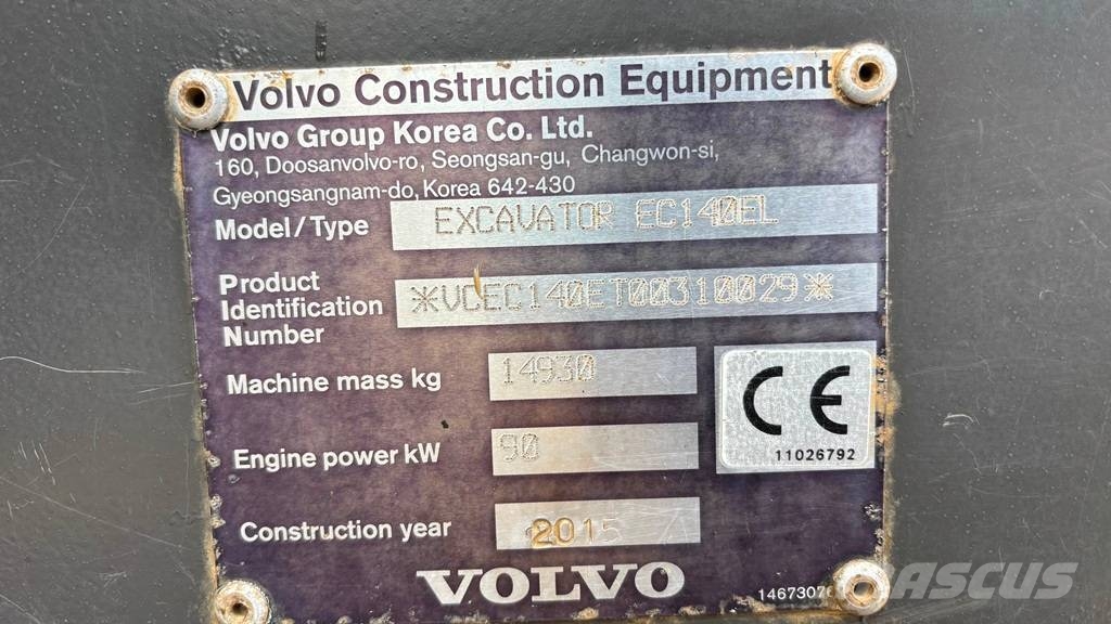 Volvo EC 140 EL Gravemaskiner på larvebånd