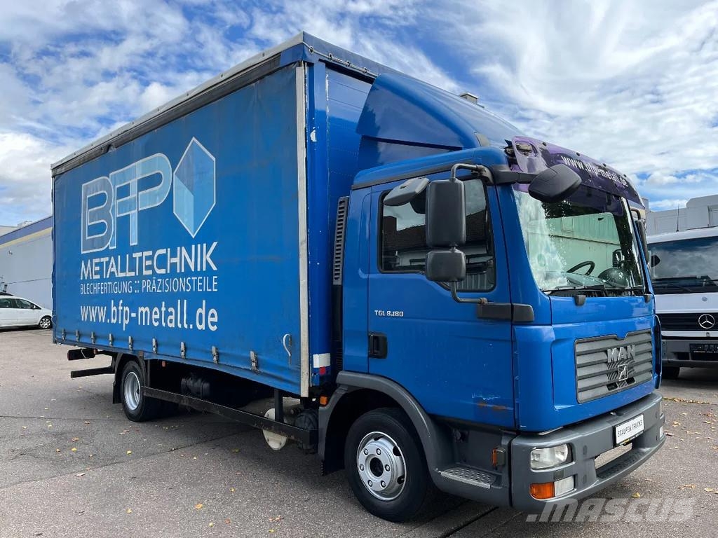 MAN TGL 8.180 BL *Pritsche/Plane *Tautliner *Klima Camión con caja abierta