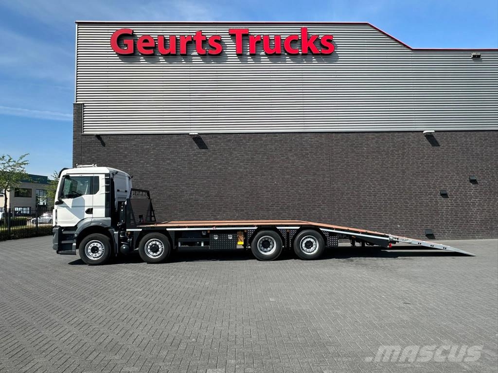 MAN TGS 35.520 8X2 OPRIJWAGEN/MACHINE TRANSPORTER/PLAT Vehicle transporters