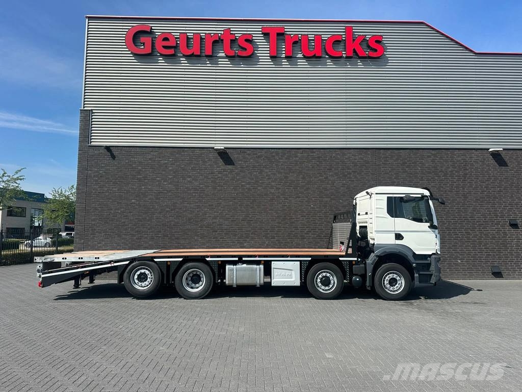 MAN TGS 35.520 8X2 OPRIJWAGEN/MACHINE TRANSPORTER/PLAT Vehicle transporters