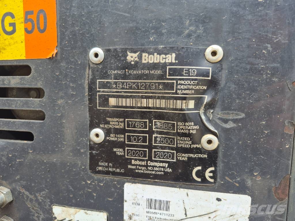 Bobcat E 19 Mini kotrók < 7t