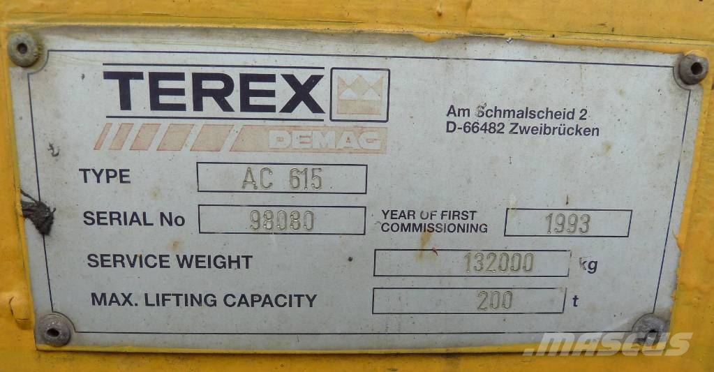 Demag AC 615 Mobiilinosturit