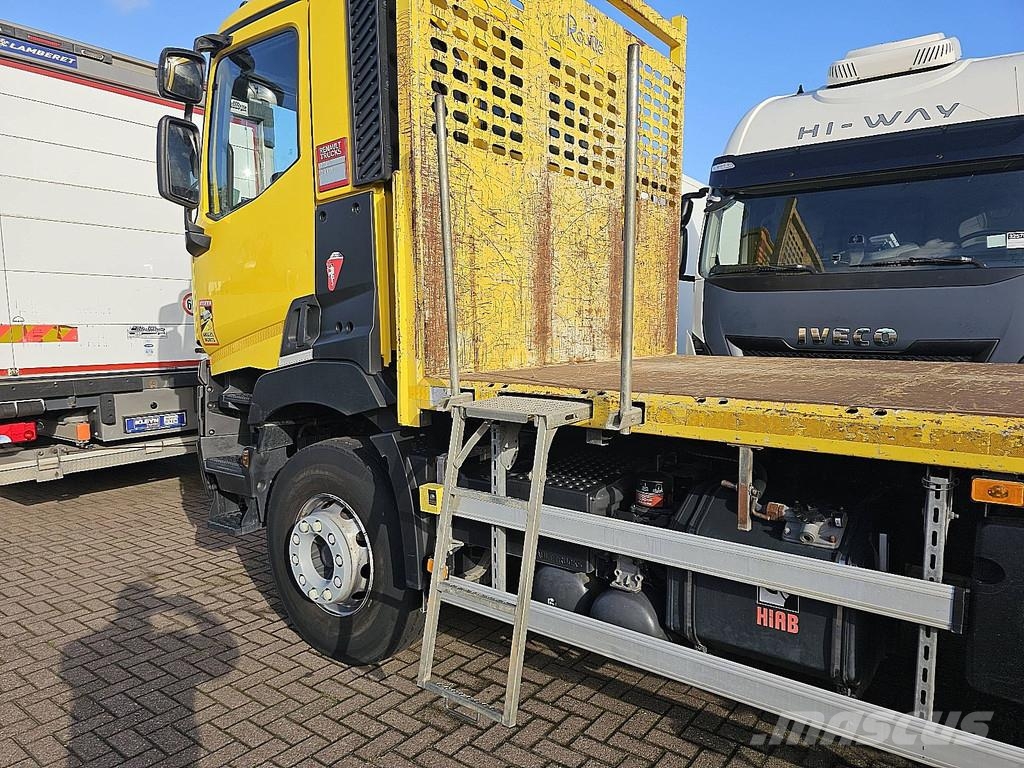 Renault C 380 6X4 HIAB 188ES4 Platte bakwagens