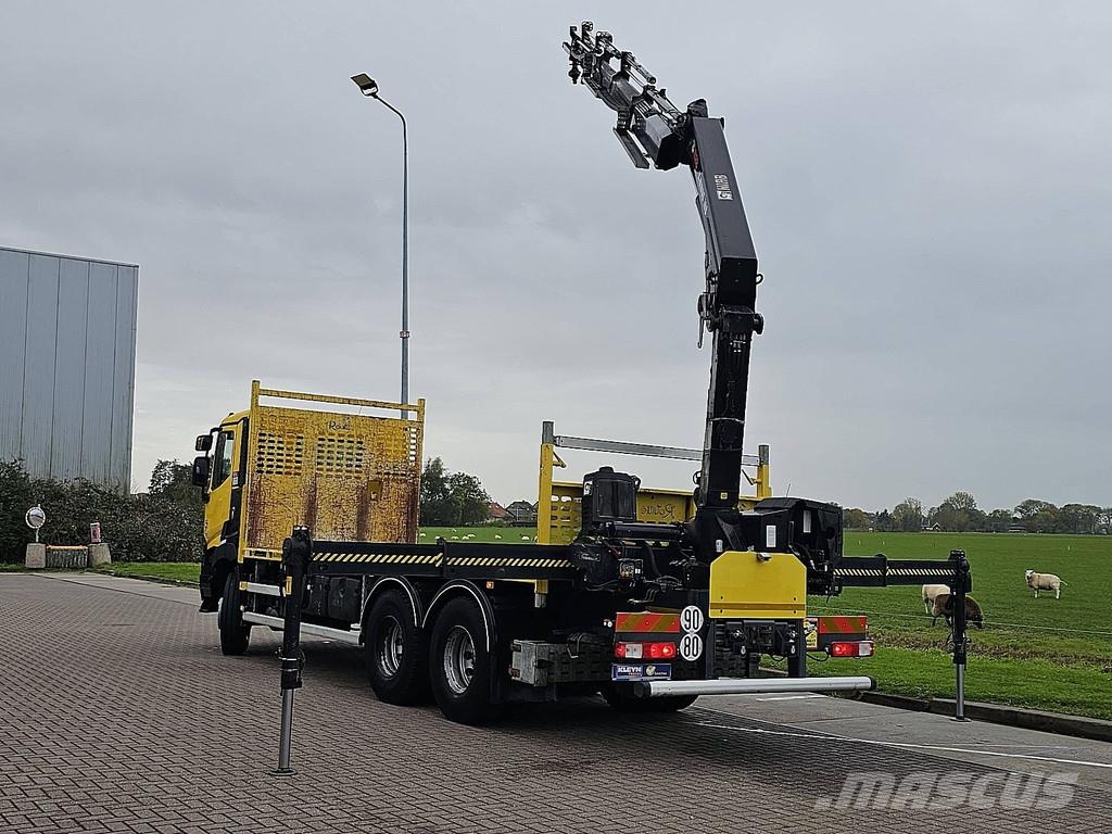 Renault C 380 6X4 HIAB 188ES4 Platte bakwagens