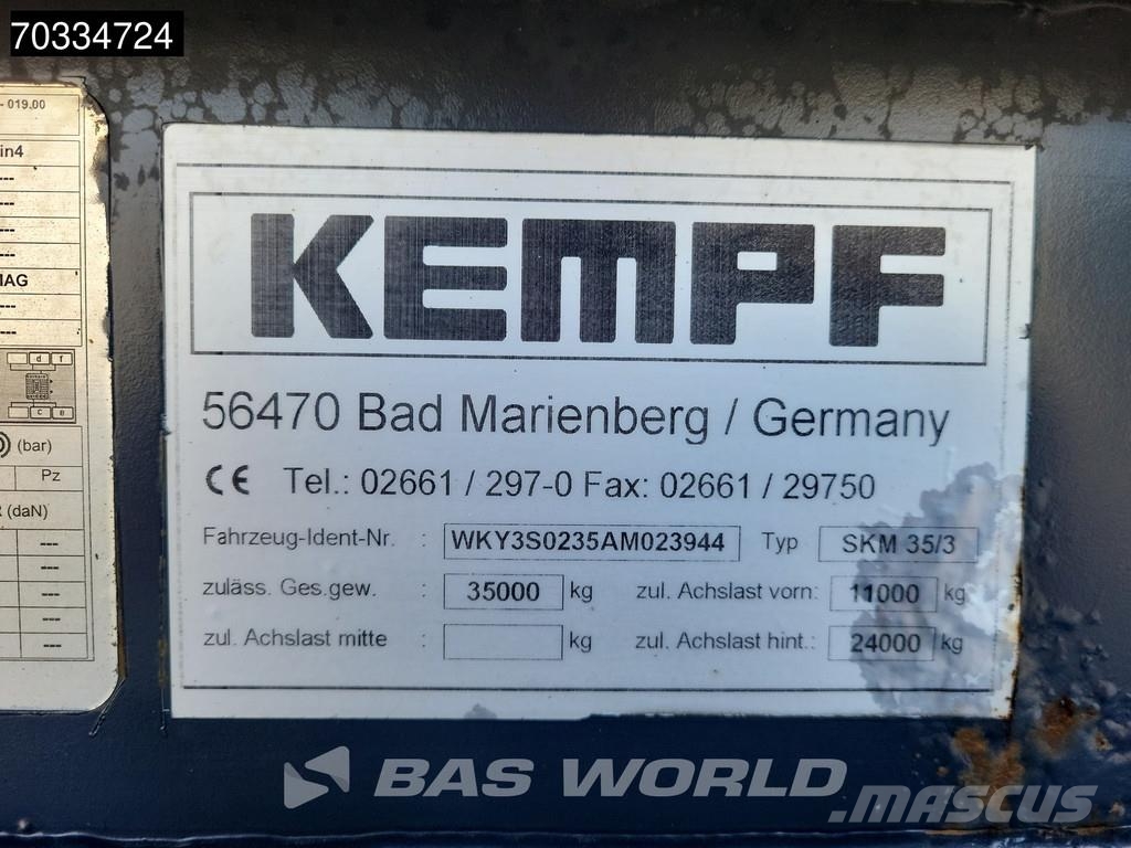 Kempf SKM35/3 Lift Axle 42m3 ALU Kippladerauflieger