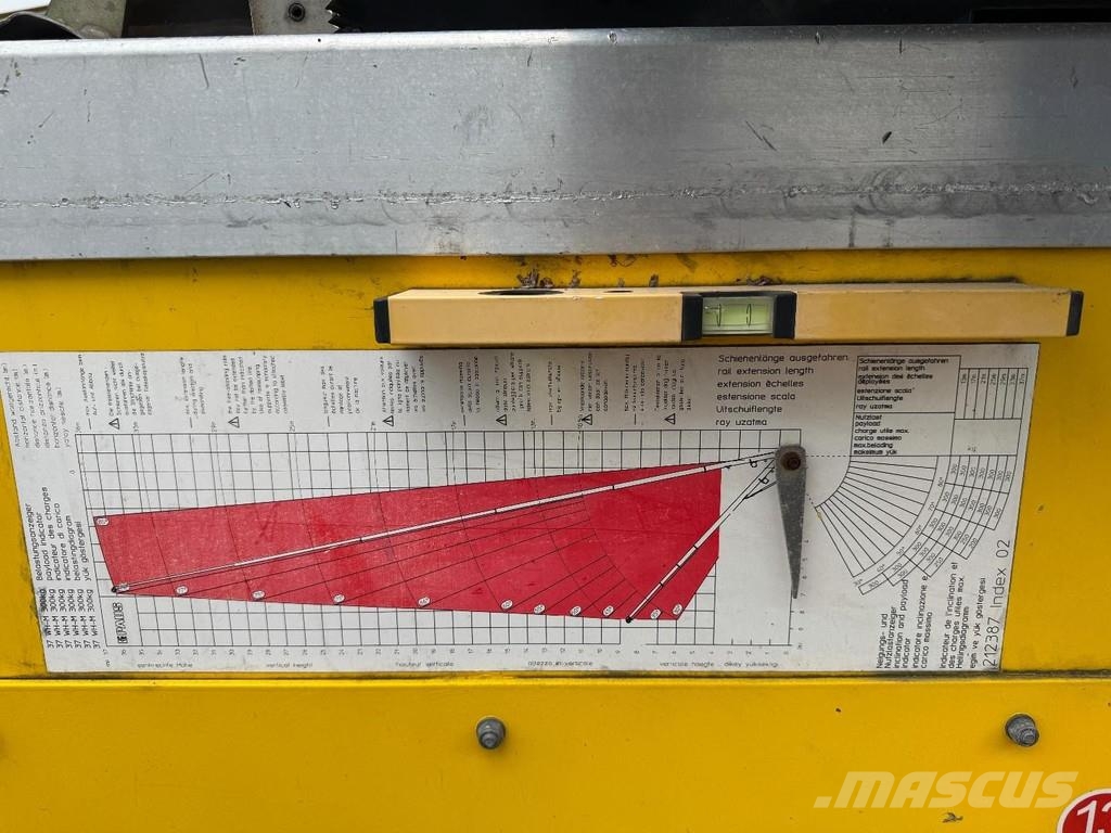 Paus 37 WH LIFT 37 METER / 300 KG - TÜV UNTILL 08/2027 المنصات الهوائية المثبتة على مقطورة