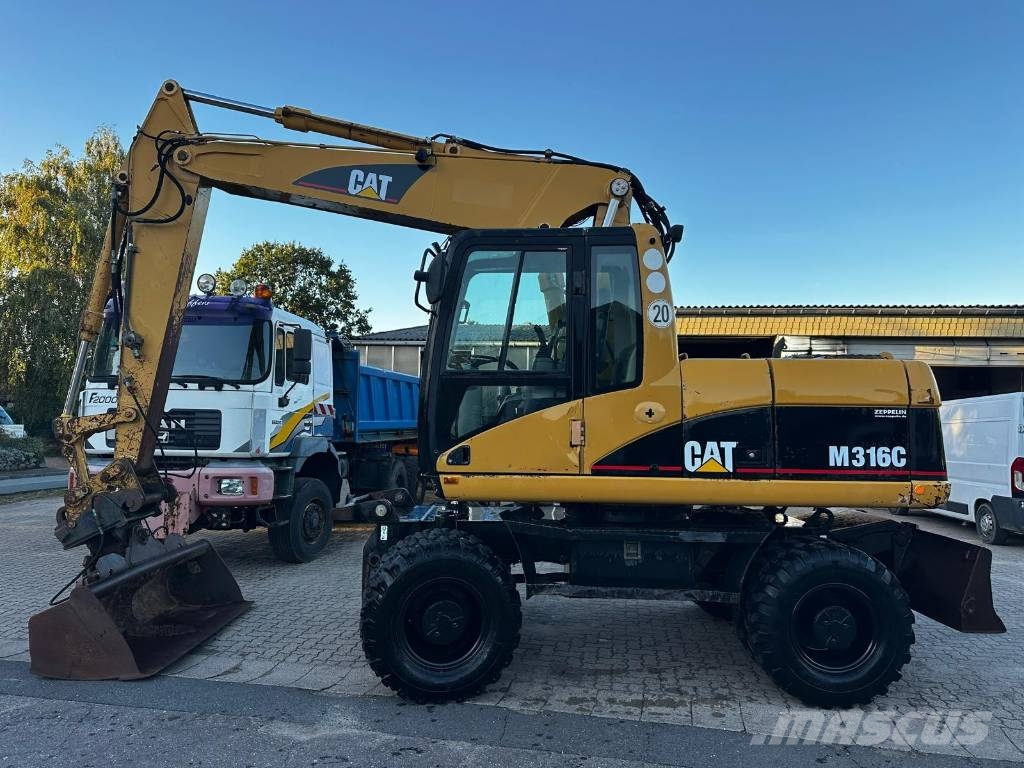 CAT M 316 C full Hydr. Klima German machine ! Wheeled excavators