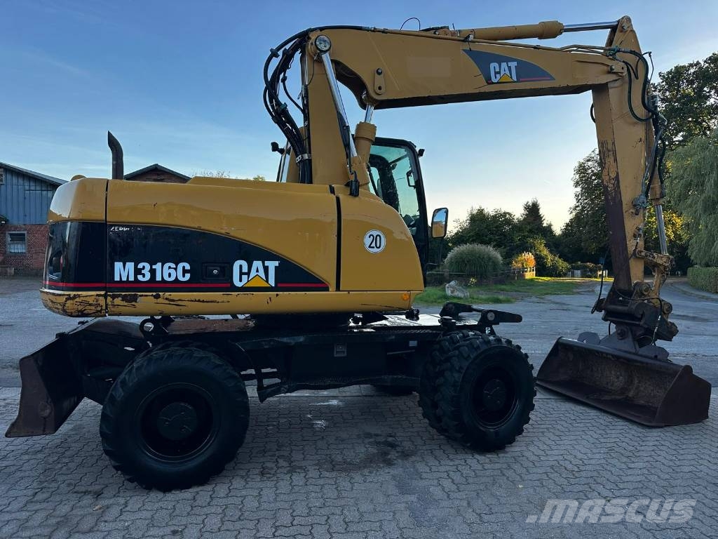 CAT M 316 C full Hydr. Klima German machine ! Wheeled excavators