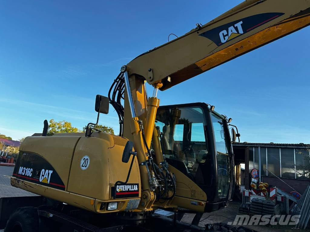 CAT M 316 C full Hydr. Klima German machine ! Wheeled excavators