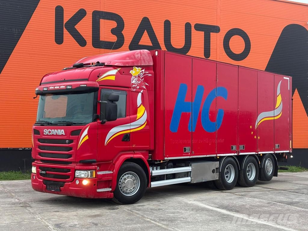 Scania G490 8x4 OPENSIDE BOX Camiones caja cerrada