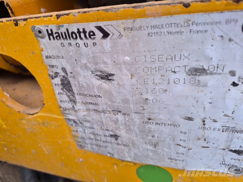 Haulotte Compact 10 N Šķerveida pacēlāji