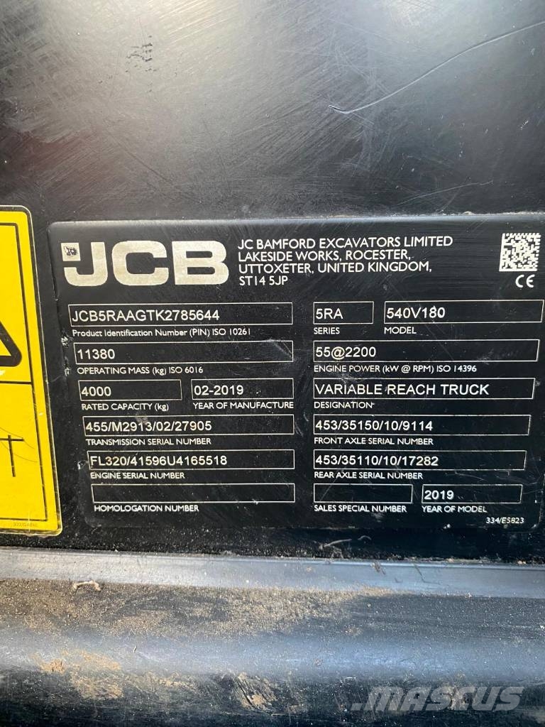 JCB 540-170 Teleskopski viljuškari