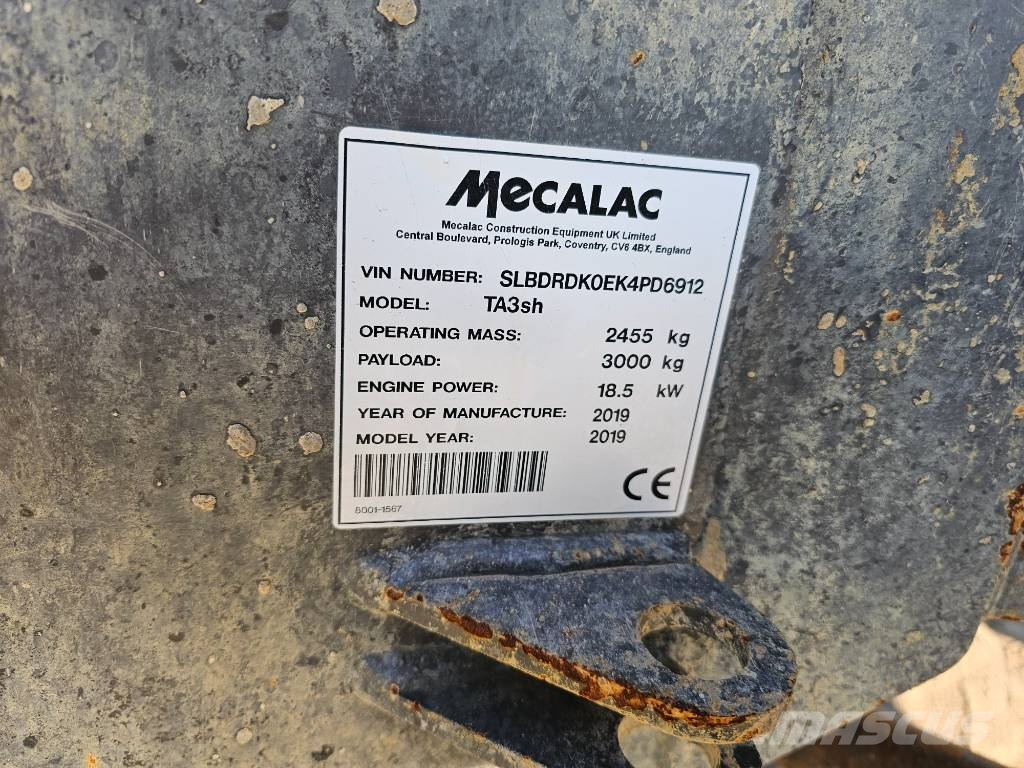 Mecalac TA3SH swivel hydrostat 3 thwaites, terex, jcb 3t-1 Minidumpperit